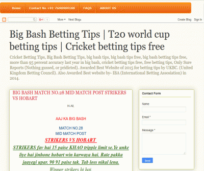 Cricket Betting Tips in India