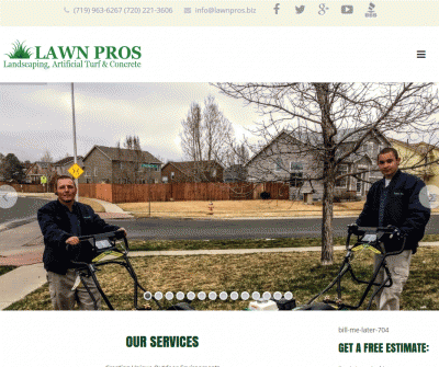 Lawn Pros Colorado Irrigation Service and Lawn Care Company.