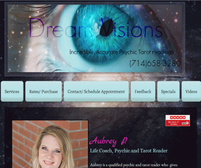 Dream Visions  Life Coaching, Counseling, Qualified Psychic, Tarot Reader