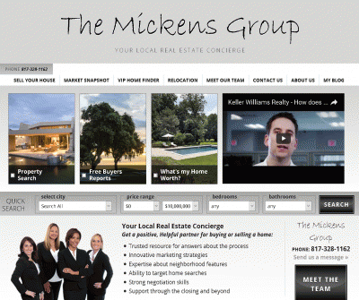 The Mickens Group Nicole Mickens Real Estate Dallas, Ft. Worth Texas