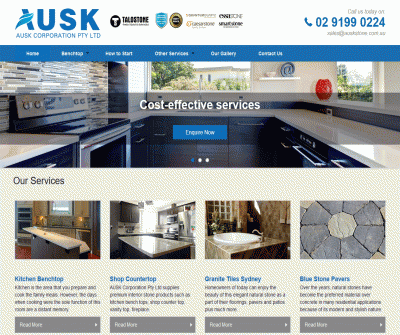 AUSK Stone Corporation Kitchen Benchtop, Countertop, Granite Tiles, Blue Stone Pavers