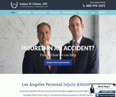 Joshua w. Glotzer, APC Personal Injury Attorneys Los Angeles  CA