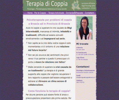 Terapia di Coppia Dr. Ernesta Zanotti Couple Therapy and Cognitive-Behavioral Therapy