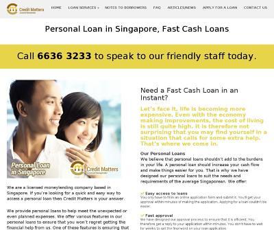CreditMatters - Licensed Money Lender for Bad Credit Personal Loans and Fast Cash Loans