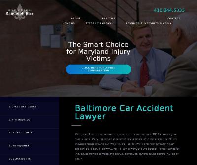 Baltimore Car Accident Attorney Law Offices of Randolph Rice Lutherville MD