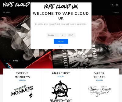 Vape Cloud UK Online Bar Juice Best Vaporizers Vapour, e-juices, e-liquids