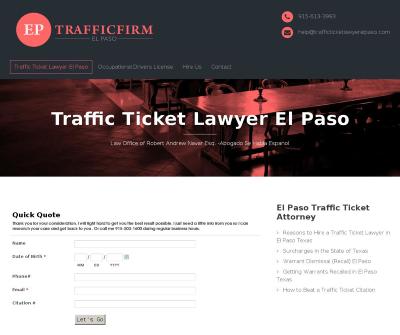 Traffic Ticket Lawyer El Paso