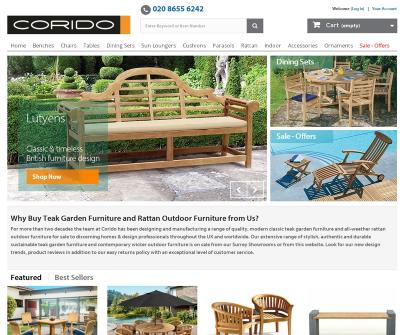 Corido Garden Furniture Grade-A teak Woven All-Weather Wicker London
