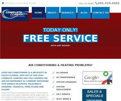 Complete Comfort Air Conditioning & Heating Palm Beach Gardens and Jupiter FL
