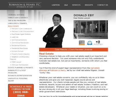Robinson & Henry, P.C. Personal Injury, Real Estate, Tax Attorneys  Denver CO