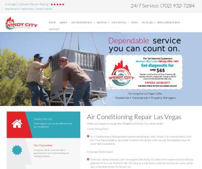 Windy City Air Conditioning & Heating Services Las Vegas & Boulder City. NV