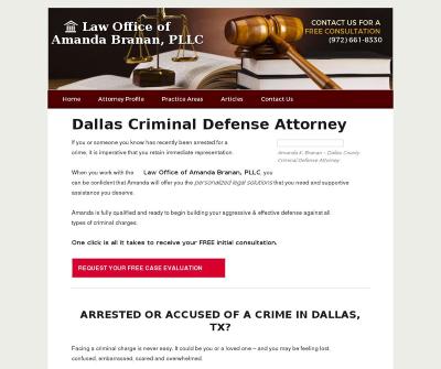 Law Office of Amanda Branan, PLLC Criminal Defense Attorney Dallas TX