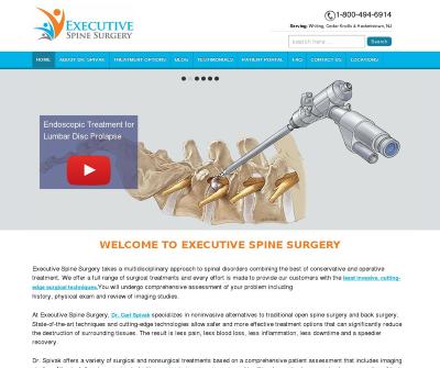 Executive Spine Surgery Laser Spine Surgery Dr Carl Spivak, MD, Hackettstown, NJ