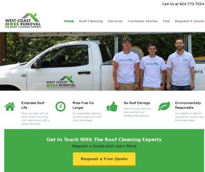 West Coast Roof Cleaning Roof Demossing, Moss Removal,Vancouver, B.C.