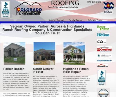 Colorado Construction & Restoration, LLC Roofing Contractors Parker Roofing