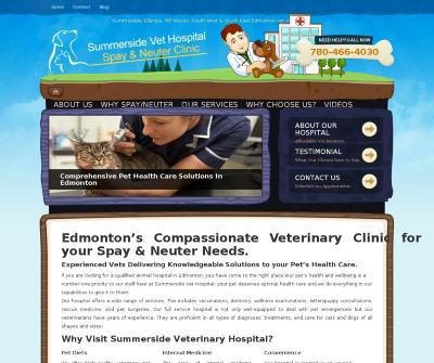 Summerside Vet Hospital Total Animal Veterinary Services Edmonton Canada