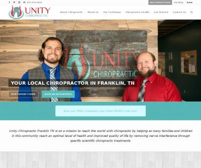 Unity Chiropractic Remove Nerve Interference Scientific Treatments Franklin TN
