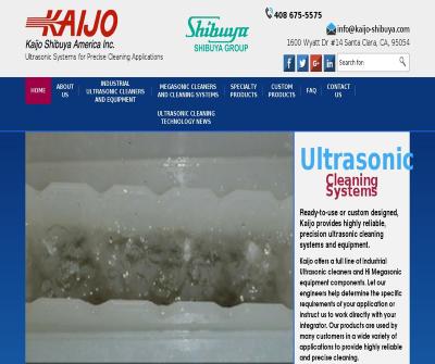 Kaijo Shibuya America High Performance Industrial Ultrasonic Cleaning Systems and Equipment