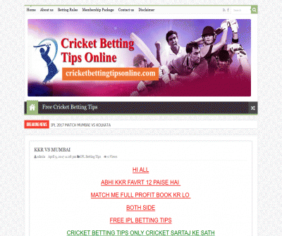 IPL Betting Tips Get Free Cricket Betting Tips, 