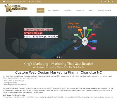 King's Marketing & Consulting Enterprise Custom Web Design Marketing Charlotte NC