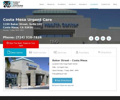 Costa Mesa Urgent Care | Walk-In Urgent Care Center
