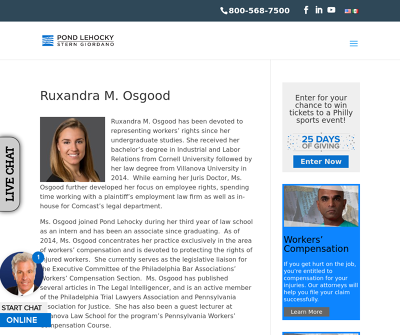 Ruxandra M. Osgood Worker's Compensation Social Security Disability Long-Term Disability