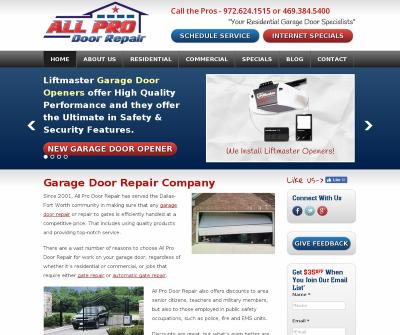 Garage Door Repair Dallas,TX Apartment Complex Gate Repair Fence Repair & Replacment