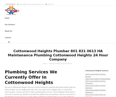 Cottonwood Heights Plumber