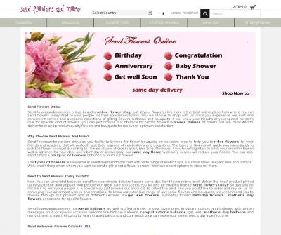 SendFlowersAndMore- Online Flower Shop