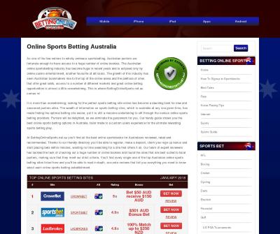 Bets Online on Sports in Australia