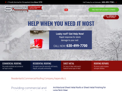 Showalter Roofing Service Naperville,IL Commercial Roofing Estimate Commercial Roof Repair