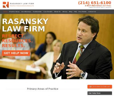 Dallas Personal Injury Law Firm Dallas,TX vehicle Accidents Wrongful Death Work Injuries