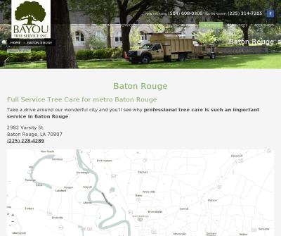 Bayou Tree Service Baton Rouge,LA Arborists Buck Mouth Caterpillar Spraying Pruning