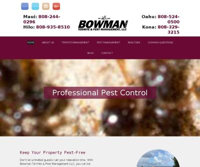 Bowman Termite and Pest Management LLC Maui,HI Drywood Termites Subterranean Termites