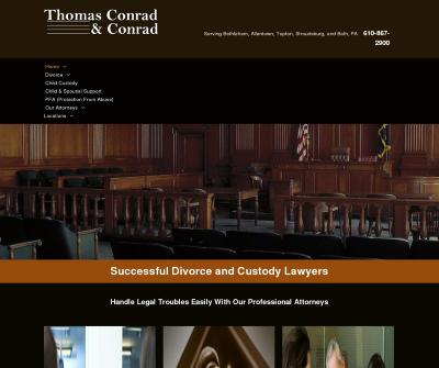 Thomas Conrad & Conrad Bethlehem, PA Divorce Child Custody Child Support