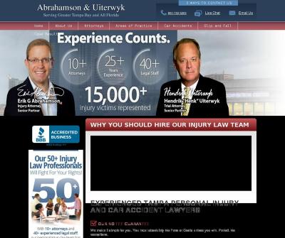 Abrahamson & Uiterwyk St. Petersburg, FL Car Accidents Truck Accidents Motorcycle Accidents