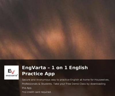 Engvarta - An English Speaking App to practice English with Experts