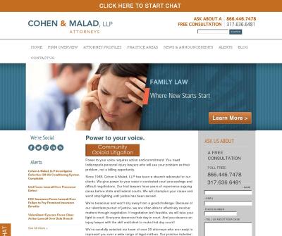 Cohen&Malad, LLP Indianapolis, IN Pharmaceutical Drug & Medical Device Litigation