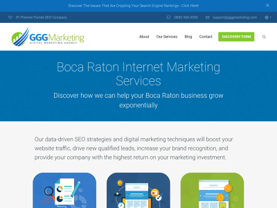GGG Marketing Boca Raton, FL Web Development Online Marketing Sales Optimization