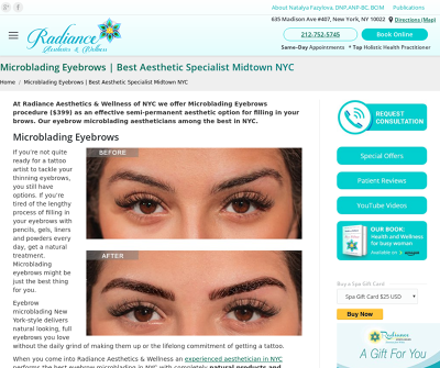 Radiance Aesthetics & Wellness New York,NY Chemical Peel Microneedling Skin Rejuvenation