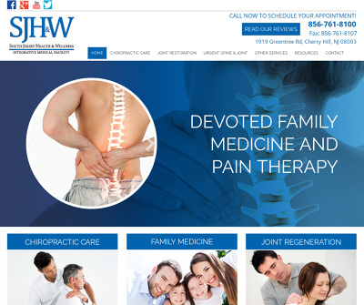 South Jersey Health & Wellness Center Cherry Hill,NJ Joint Restoration Chiropractic Care