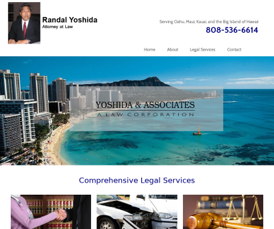 Yoshida & Associates, A Law Corp  Honolulu,HI Personal Injury Auto Accidents Wrongful Death