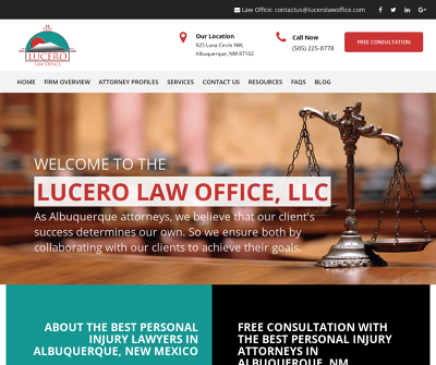 The Lucero Law Office, LLC Albuquerque, NM Car Accident Slip & Fall Medical Malpractice