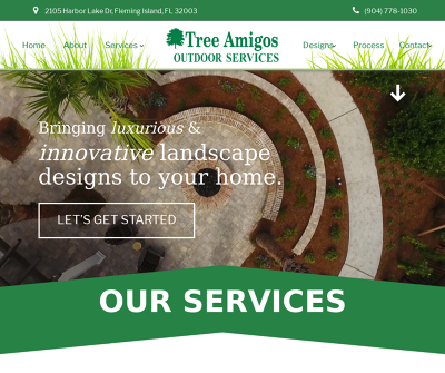 Florida Tree Amigos Outdoor Services Residential Landscape Design Fertilization Irrigation