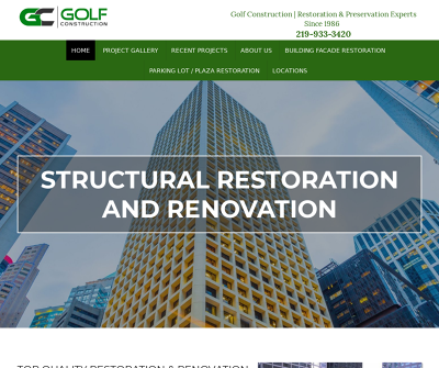 Golf Construction Chicago,IL Building Facades Masonry Renovation/Restoration