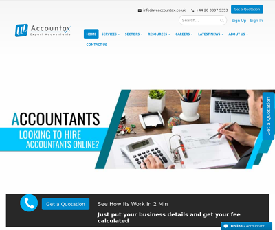 Weaccountax Limited London,UK Annual Accounts Annual Return Filing Business Consulting Services