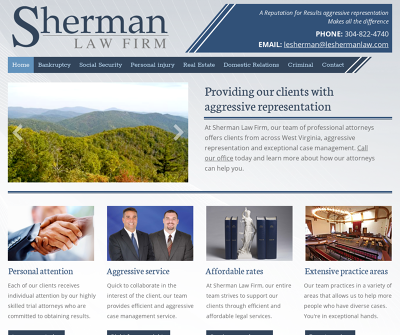 Sherman Law Firm | Romney, WV | Bankruptcy Social Security Personal Injury Real Estate