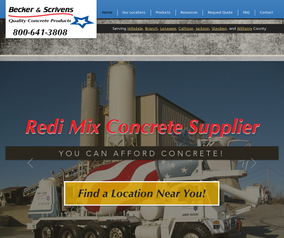 Becker & Scrivens Concrete Products Inc. | Hillsdale,MI | State-Certified Concrete Ready Mix