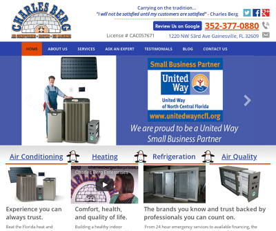 Charles Berg Enterprises Inc | Gainesville, FL | HVAC Commercial Residential Ice Machines