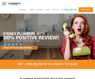 4 Elements Plumbing - Plumber Manly Sydney CCTV Drain Inspections Toilet Repairs